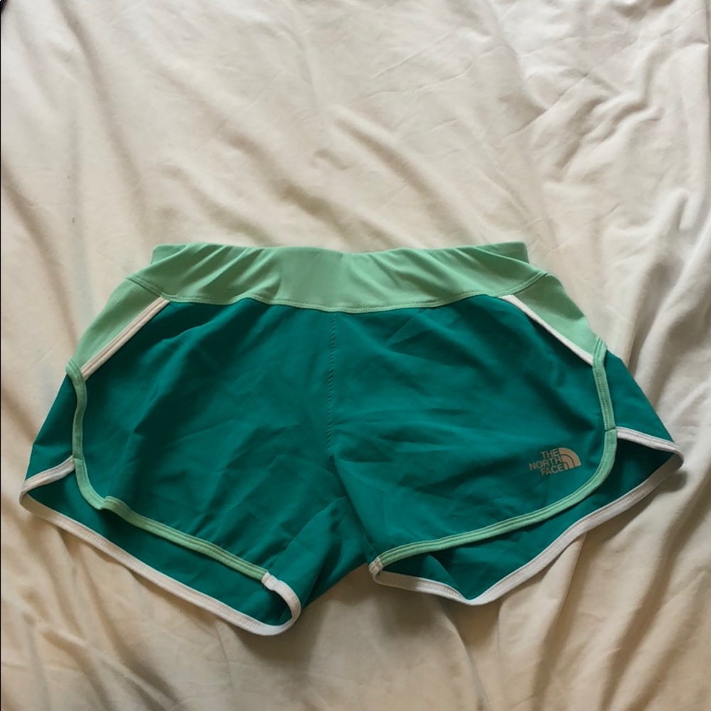 Turquoise North Face shorts